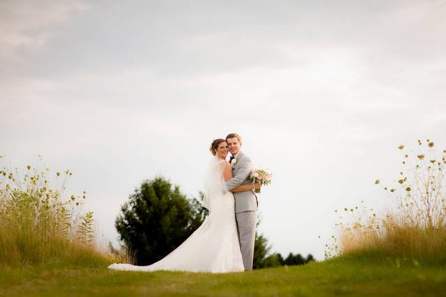 Bride & Groom on Course