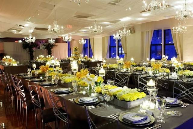 Elegant reception setup