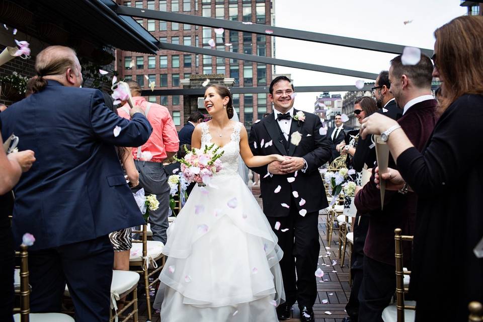 Ceremony on the roof