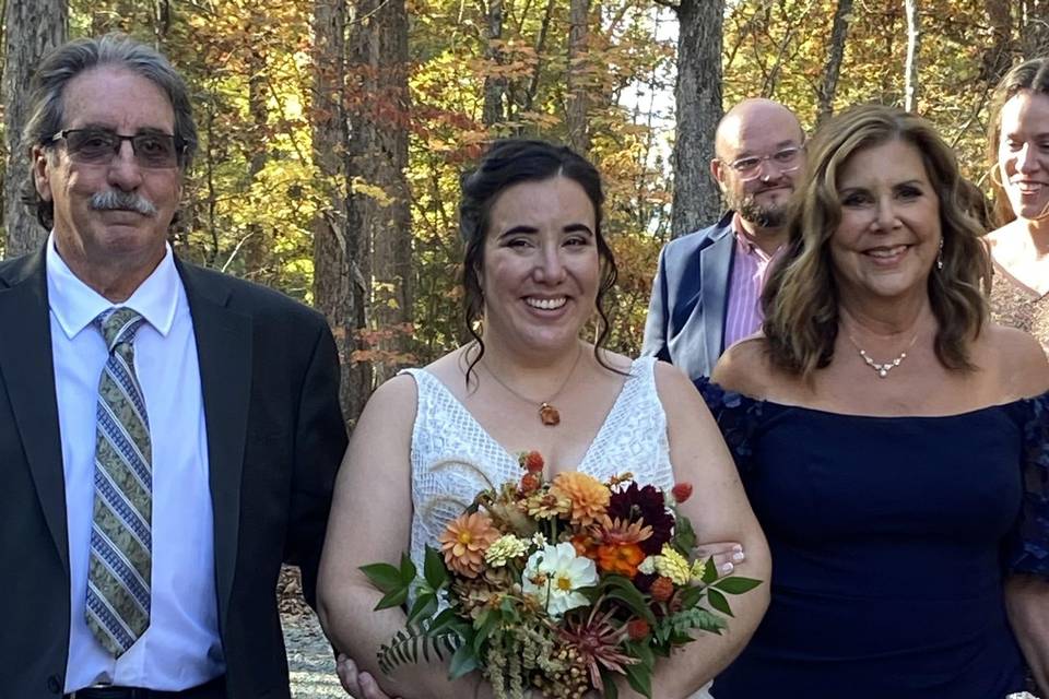 Burnt orange fall bouquet