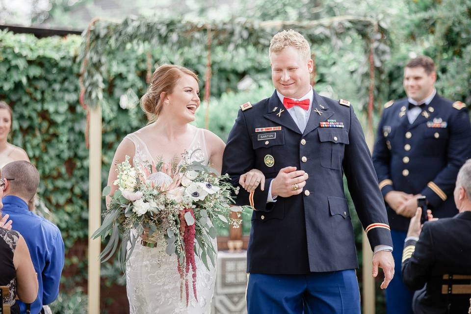 Union on 8th military wedding