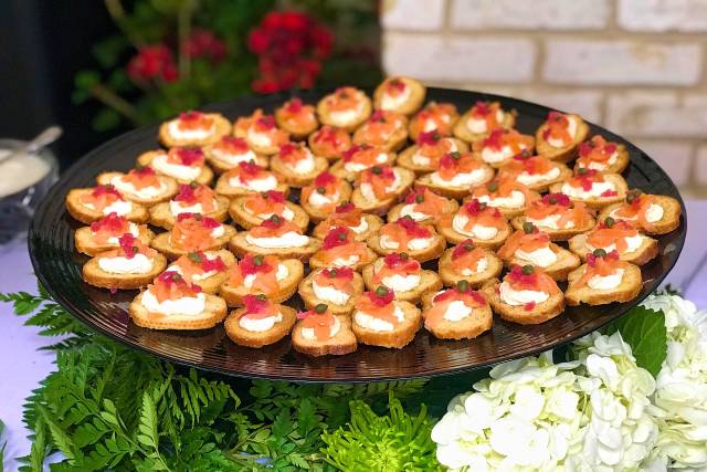 Salmon crostini