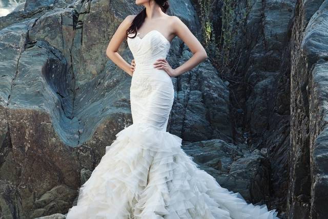 Mermaid Swarovski Dress with Veil