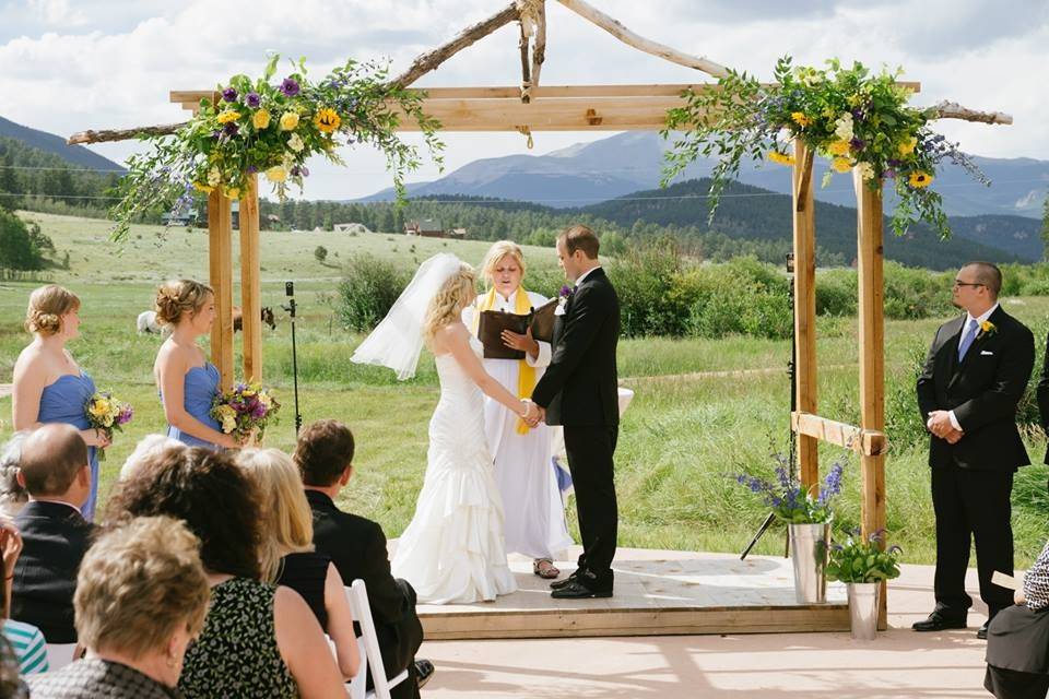 Under an arch in Estes Park