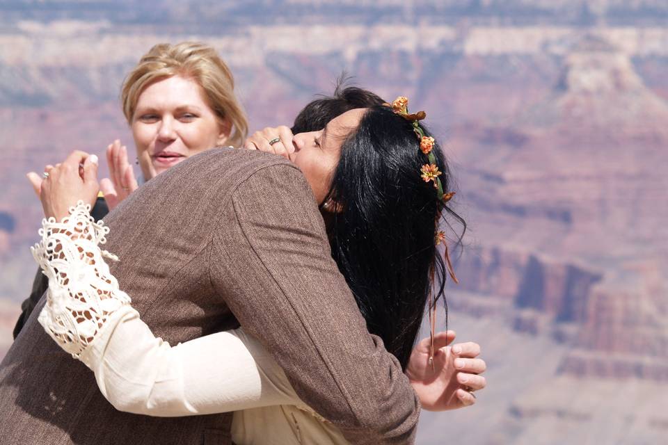 Onlookers of the Grand Canyon were their