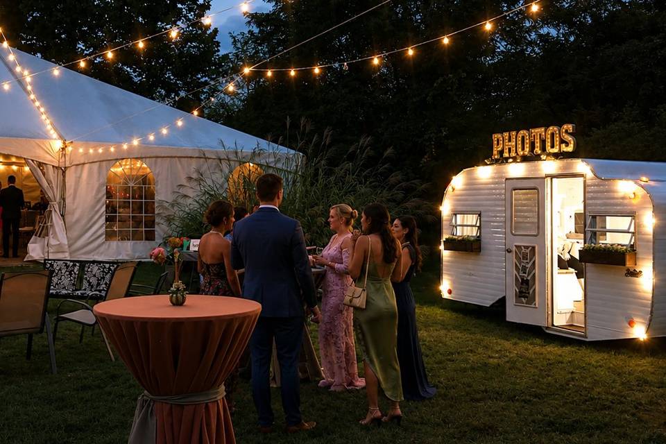 The Flash Wagon at wedding