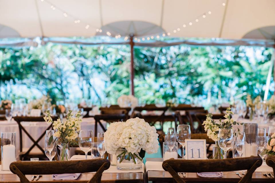 Beautiful tented wedding