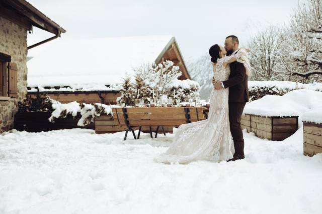 Snow wedding
