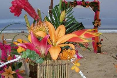 Tropical Beach Centerpiece