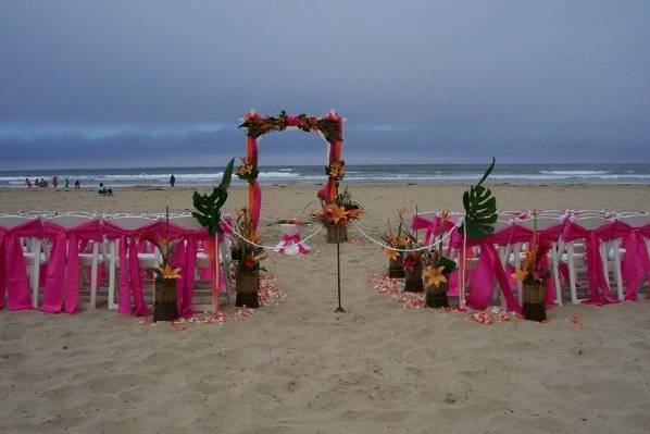 Tropical Beach Ceremony