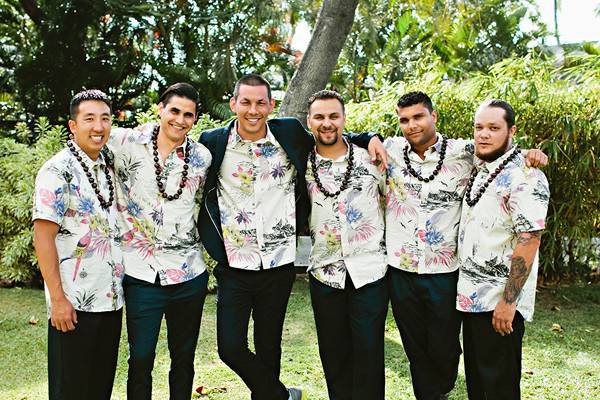 Groom with groomsmen