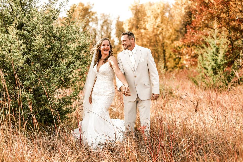 Glistening fall wedding