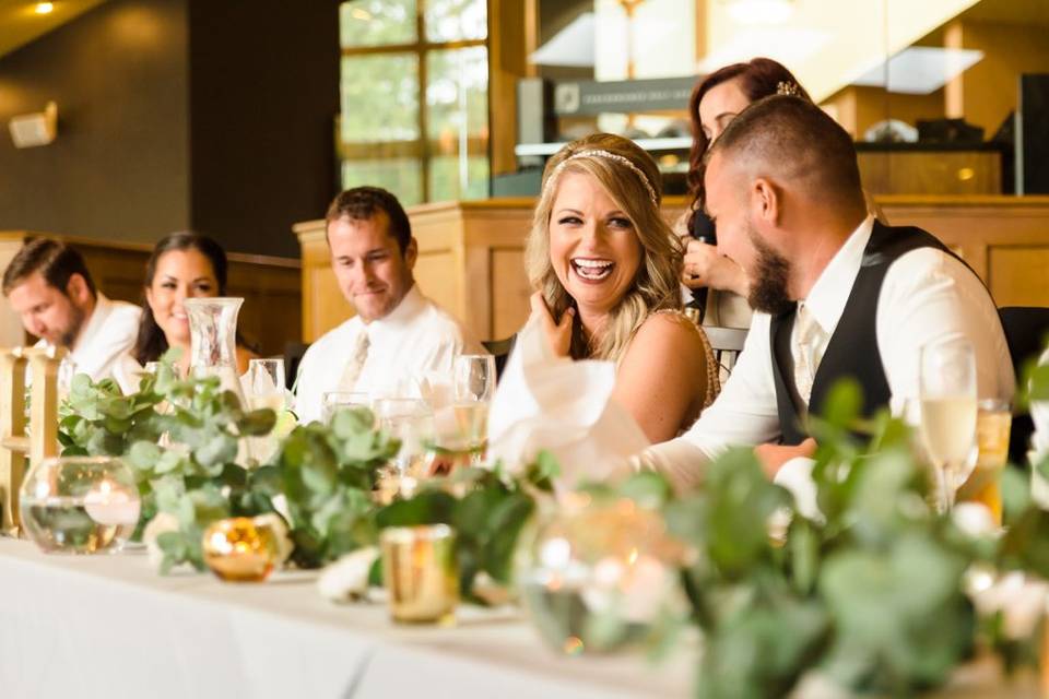 Happy head table