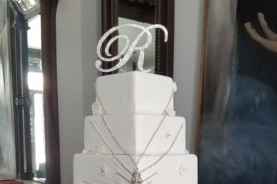Bling wedding cake