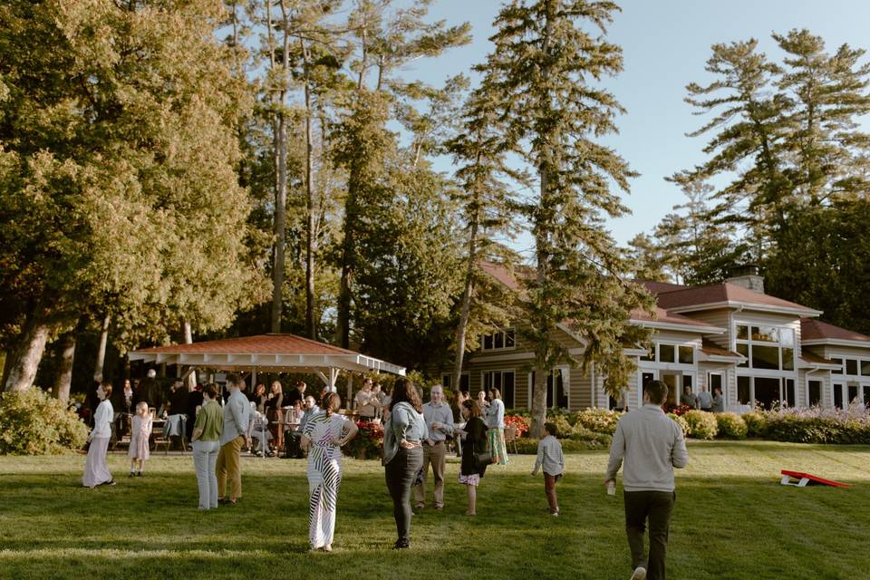 Cocktail Hour on the Lawn
