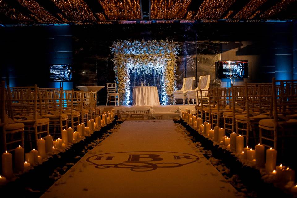 Wedding ceremony stage