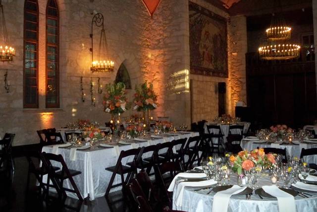 Pkg. 1 with up-lighting at the S.W. Craft Center