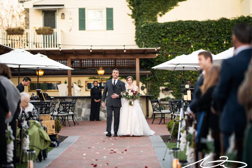 Walking down the aisle