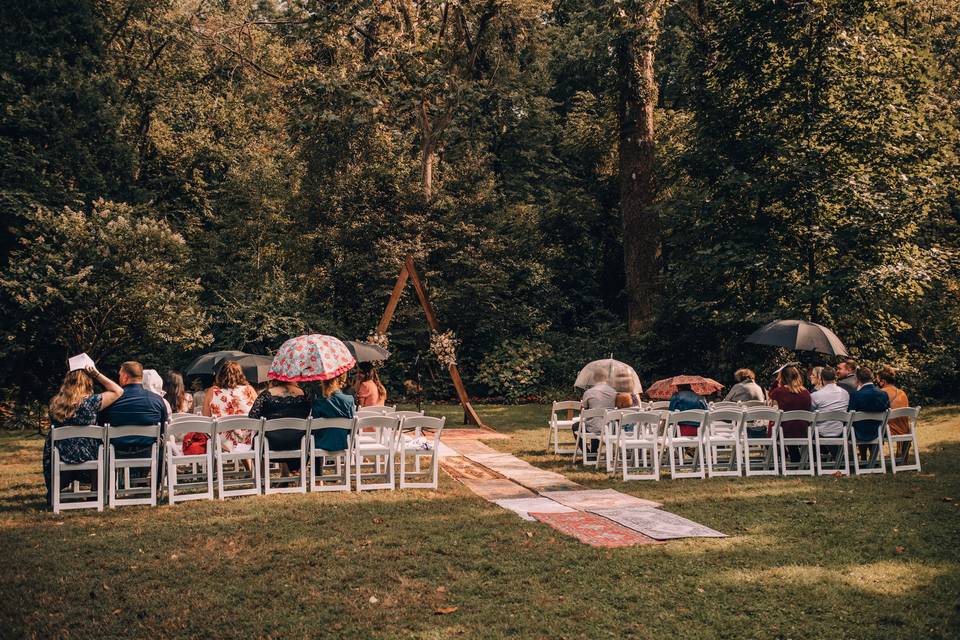 Ceremony at Romanian Garden