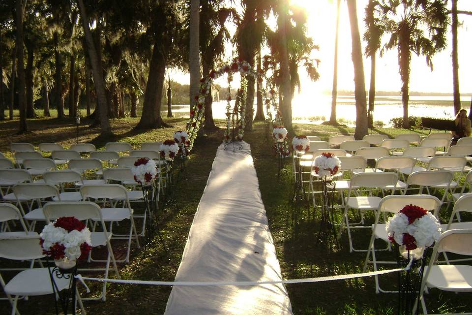 Outdoor wedding venue