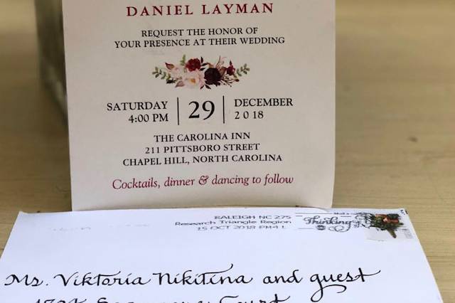 Wedding invitation