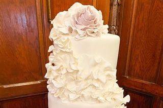 Marble effect with ruffles