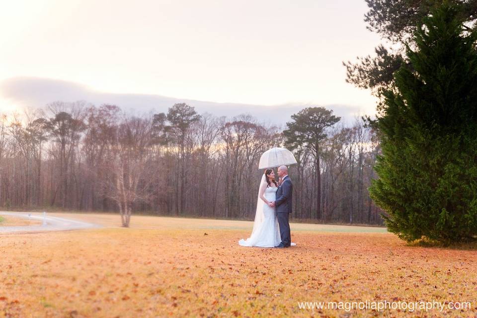 Couple portrait outside