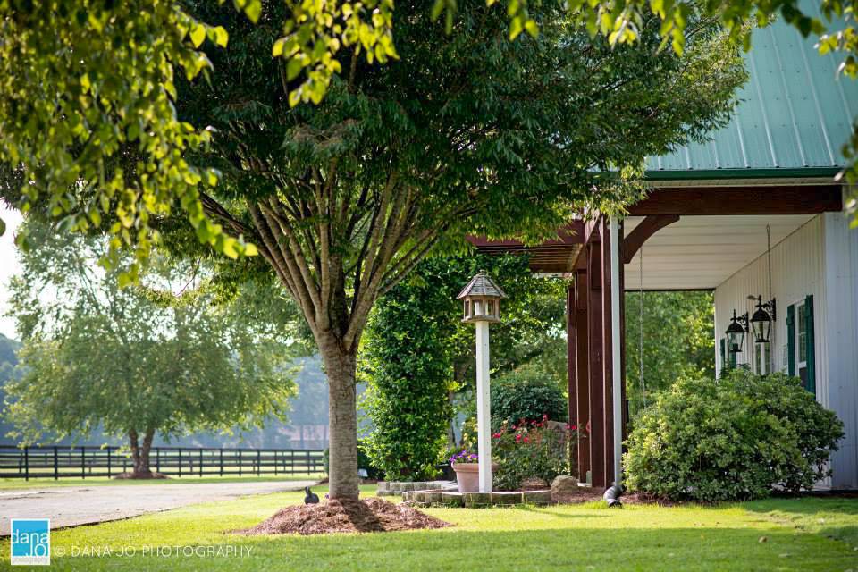 Side view of front porch