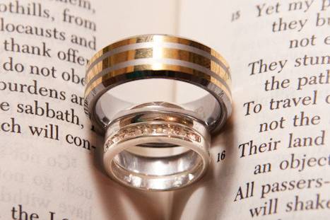 Ring shot in shape of heart