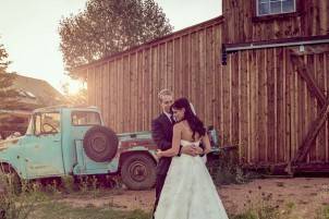 Rustic barn wedding in Colorado Springs