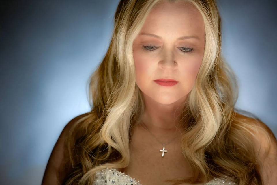 Bride looking radiant