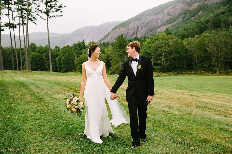 Bride groom mountain portraits