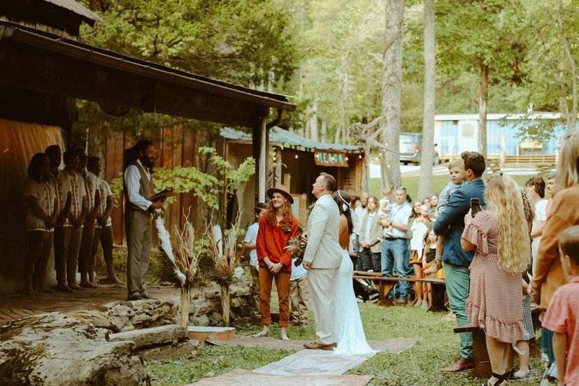 Ceremony on the main stage