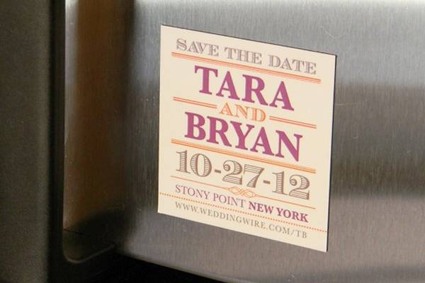 Save the date magnet