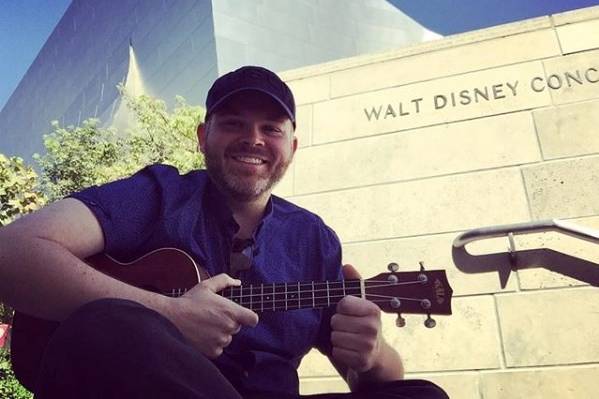 Johnny with his ukulele