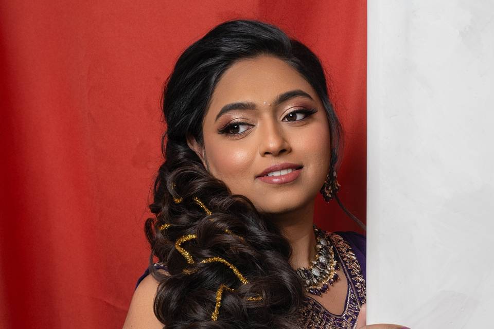 Full-glam Indian bridal look