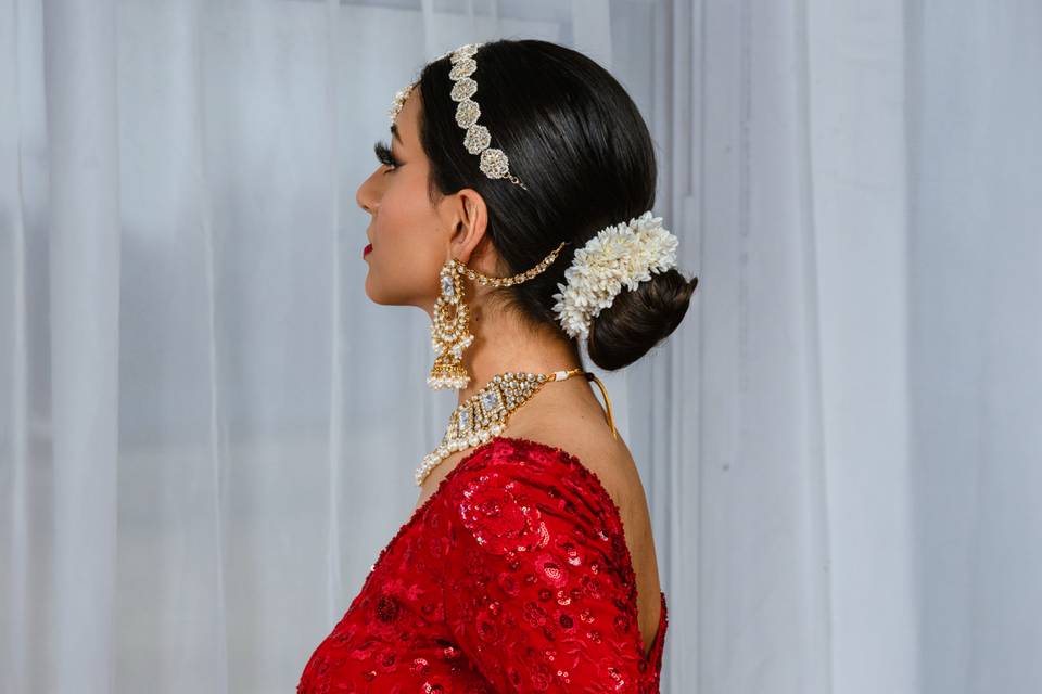 Royalty in Red - Bridal Look