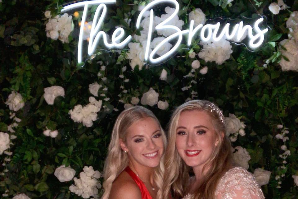 Bride and Maid of Honor