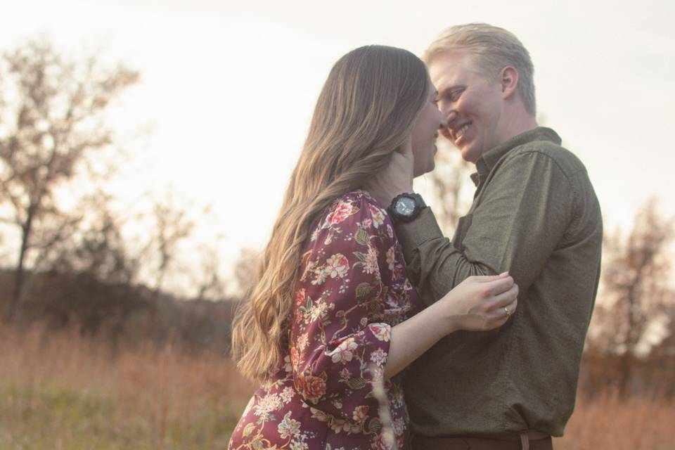 Soft, intimate moment