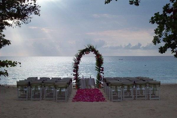 Outdoor wedding venue