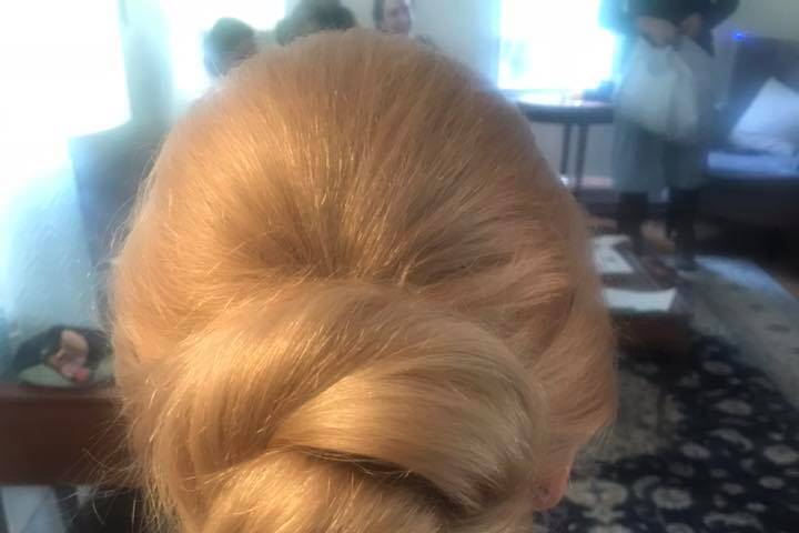 Twisted chignon