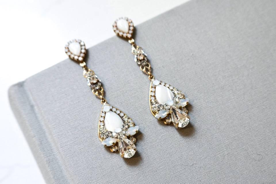 Gold Bridal Earrings