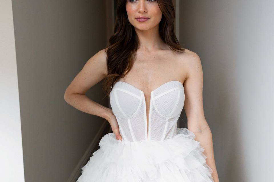 Exposed Corset Bridal gown