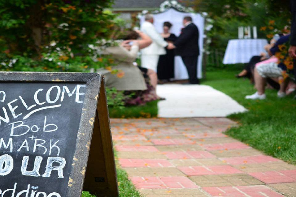 IL Wedding Officiant, Rev Pamela & Pine Manor Chicago