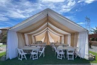 20x40 draped tent