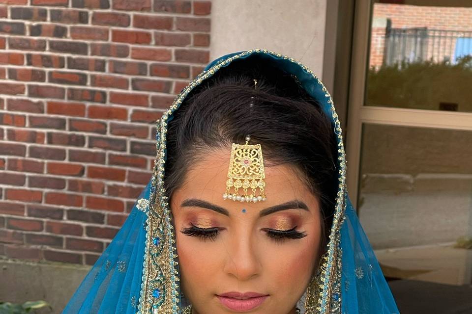 Bride ready for her Nikah