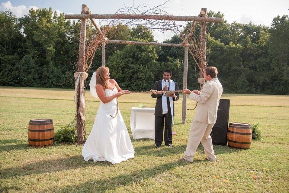 Virginia Barn Wedding at Adams International School