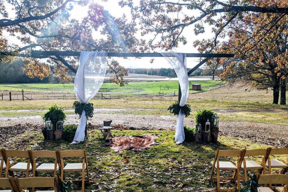 Wedding Overlooking the Lake