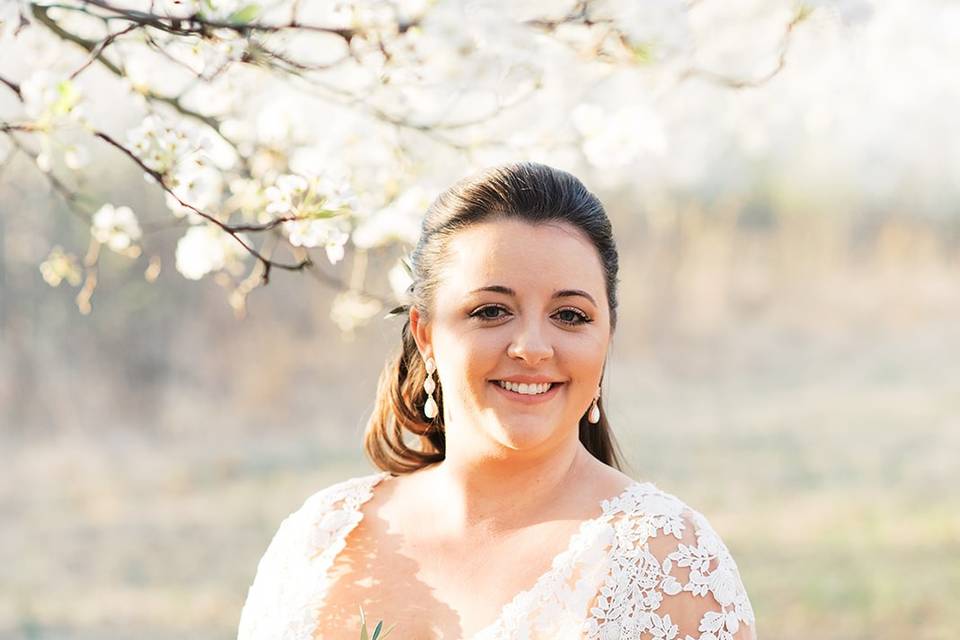 Smiling bride