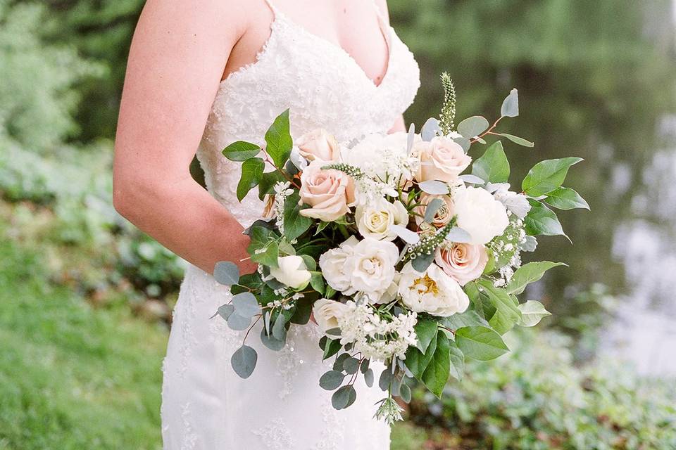 Bride with a bouquet